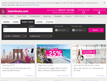 Tablet Screenshot of es.lastminute.com