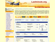 Tablet Screenshot of lastminute.org