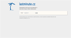 Desktop Screenshot of lastminute.cz