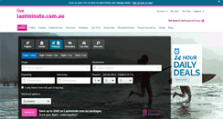 Desktop Screenshot of lastminute.com.au