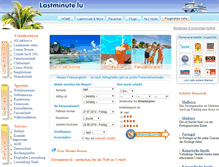Tablet Screenshot of lastminute.lu
