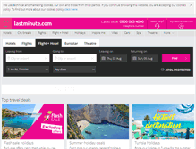 Tablet Screenshot of m.lastminute.com