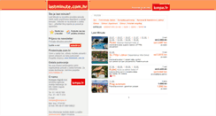 Desktop Screenshot of lastminute.com.hr