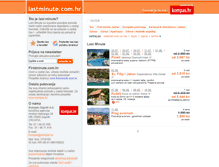 Tablet Screenshot of lastminute.com.hr