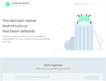 Tablet Screenshot of lastminute.us