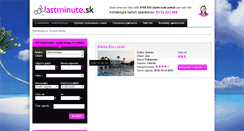 Desktop Screenshot of lastminute.sk