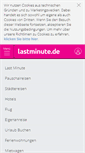 Mobile Screenshot of lastminute.de