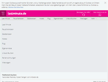 Tablet Screenshot of lastminute.de